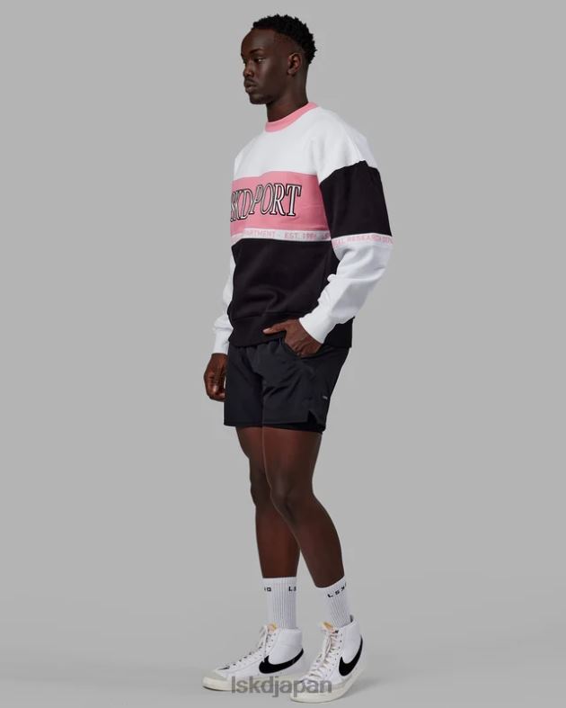 Sportif セーター オーバーサイズ - ブラックピオニーピンク LSKD ユニセックス 衣服 082HP444