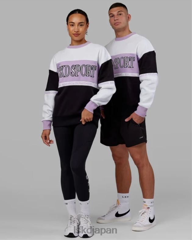 Sportif セーター オーバーサイズ - パープルマルチ LSKD ユニセックス 衣服 082HP451