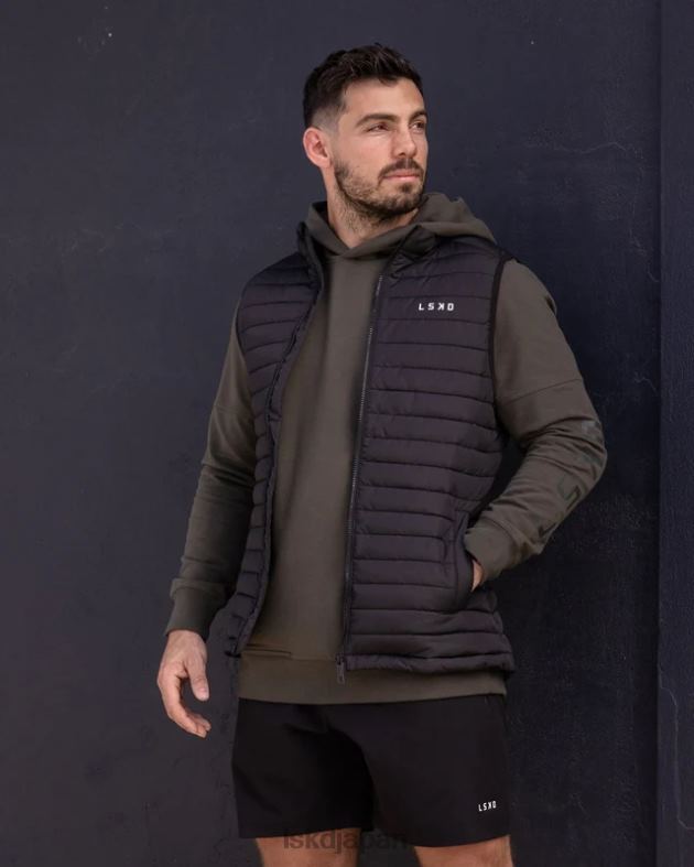 Uplift Puffer ベスト - ブラックフェード LSKD 男性 衣服 082HP1053