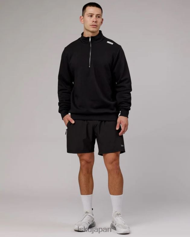 Victory 1/4 ジップ セーター オーバーサイズ - ブラック LSKD ユニセックス 衣服 082HP437