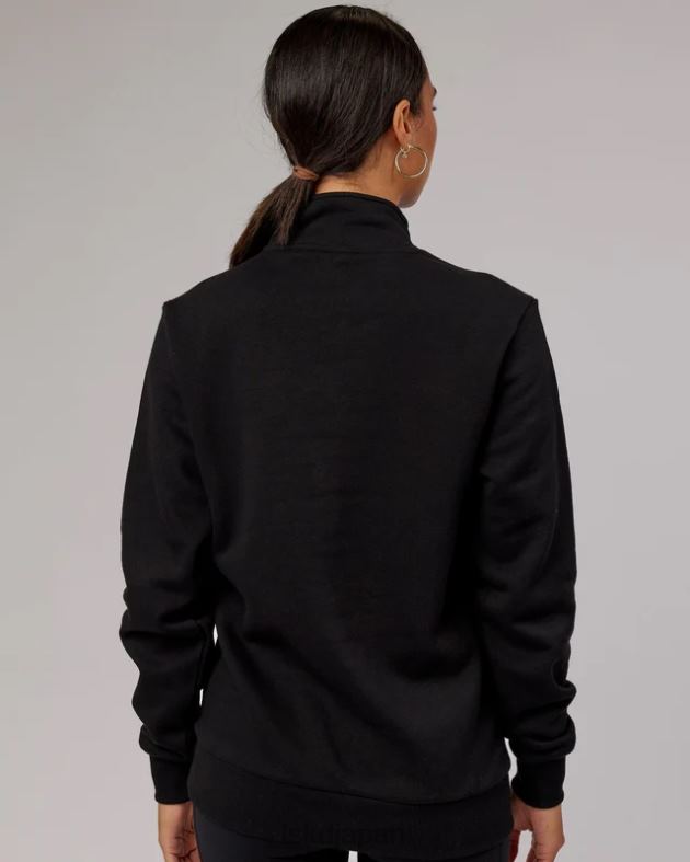 Victory 1/4 ジップ セーター オーバーサイズ - ブラック LSKD ユニセックス 衣服 082HP437