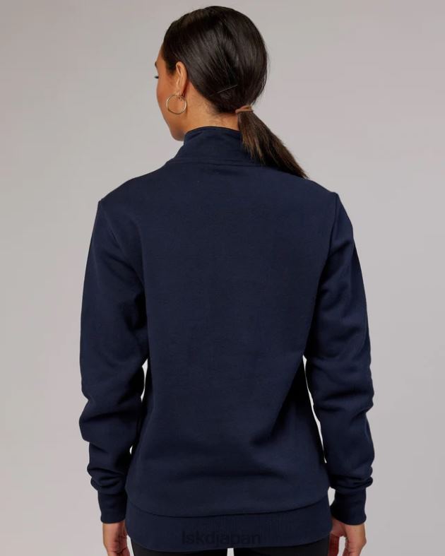 Victory 1/4 ジップ セーター オーバーサイズ - ネイビー LSKD ユニセックス 衣服 082HP438