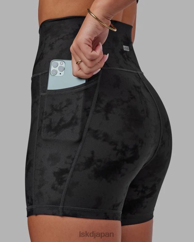 フュージョン Xレングス ショート - ブラック タイダイ LSKD 女性 衣服 082HP588