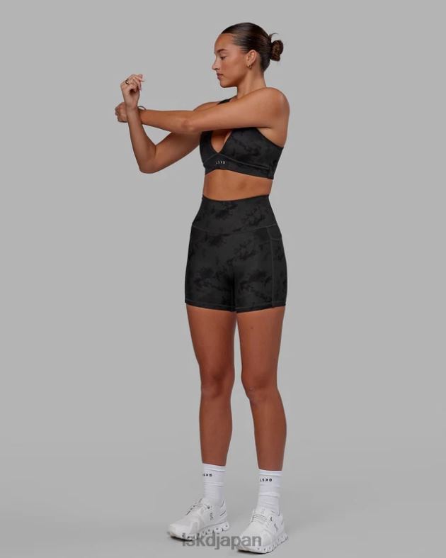 フュージョン Xレングス ショート - ブラック タイダイ LSKD 女性 衣服 082HP588