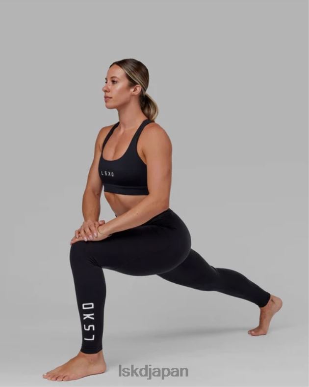 レップ X ロング レギンス - ブラックホワイト LSKD 女性 衣服 082HP651