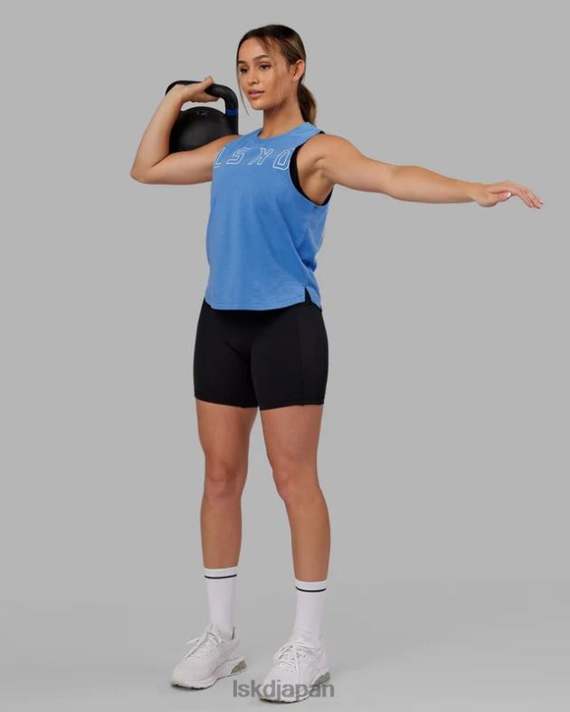 エキスパンド FLXCOTTON タンク - アジュールブルーホワイト LSKD 女性 衣服 082HP159