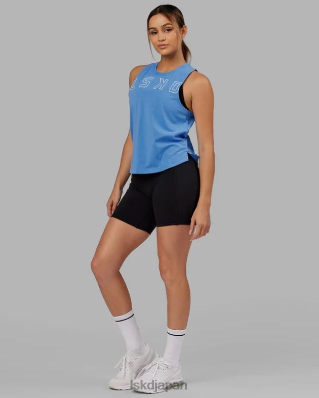 エキスパンド FLXCOTTON タンク - アジュールブルーホワイト LSKD 女性 衣服 082HP159