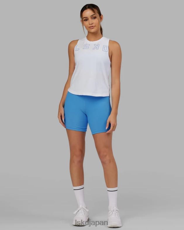 エキスパンド FLXCOTTON タンク - ホワイトアジュールブルー LSKD 女性 衣服 082HP171