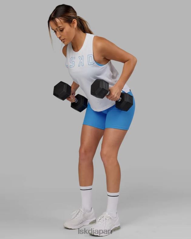 エキスパンド FLXCOTTON タンク - ホワイトアジュールブルー LSKD 女性 衣服 082HP171