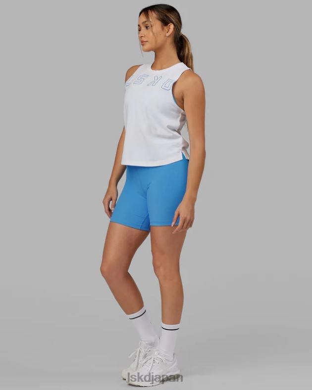 エキスパンド FLXCOTTON タンク - ホワイトアジュールブルー LSKD 女性 衣服 082HP171