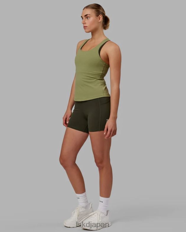 リフトパフォーマンスアクティブタンク - モスストーン LSKD 女性 衣服 082HP116
