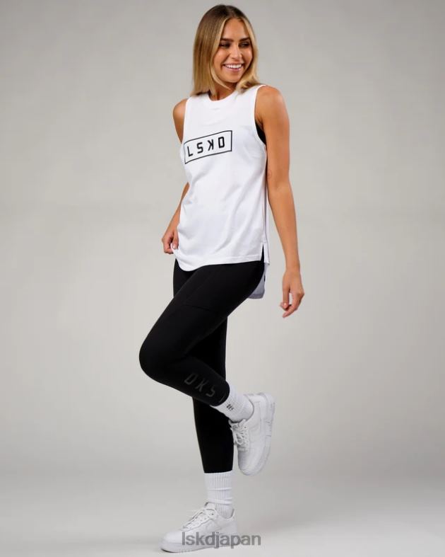 ルナタンク - ホワイトブラック LSKD 女性 衣服 082HP133