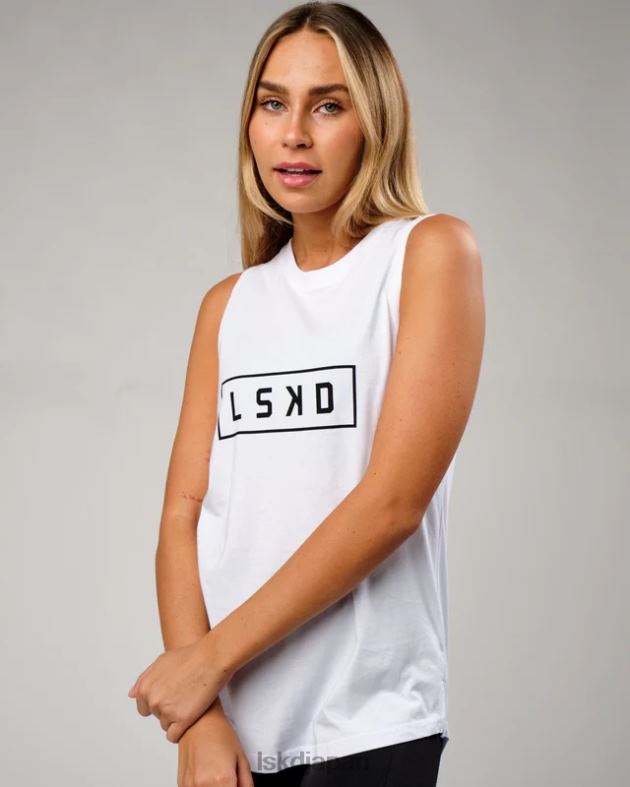 ルナタンク - ホワイトブラック LSKD 女性 衣服 082HP133