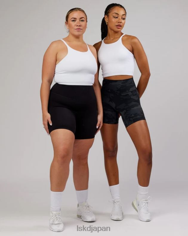 最小限のシームレスなクロップリブタンク - ホワイト LSKD 女性 衣服 082HP146