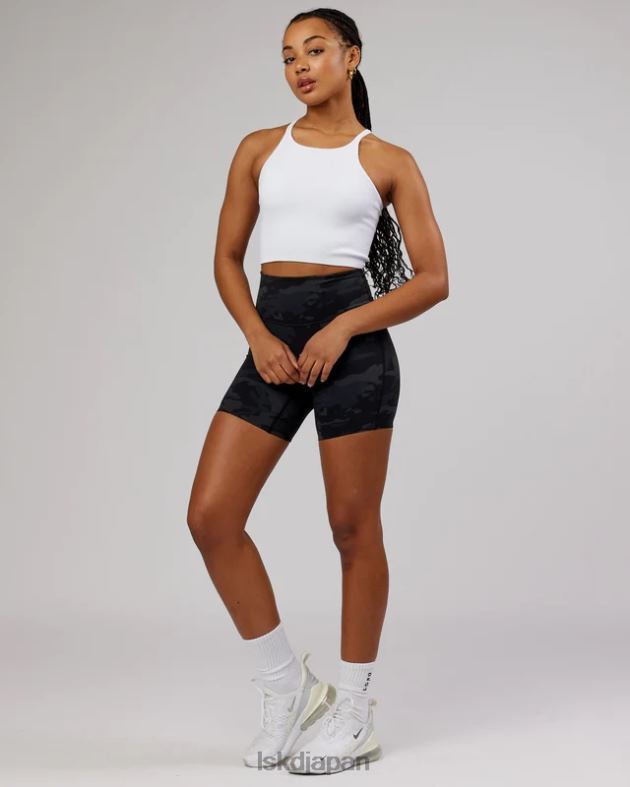 最小限のシームレスなクロップリブタンク - ホワイト LSKD 女性 衣服 082HP146