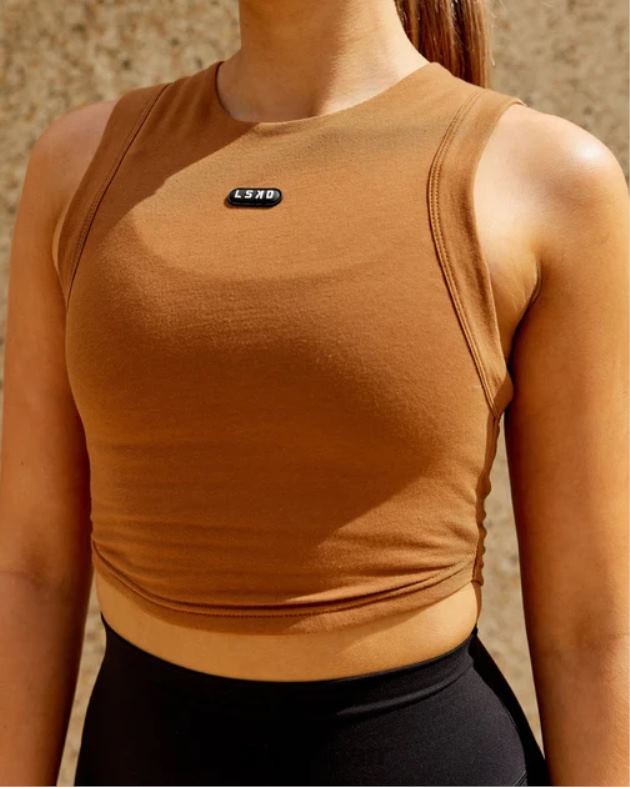 カプセルタンク - キャメル LSKD 女性 衣服 082HP190