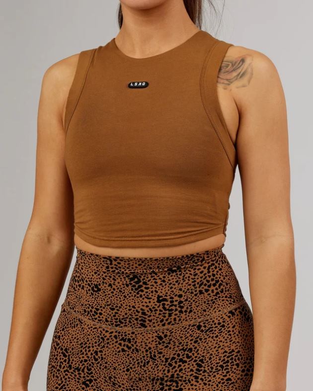 カプセルタンク - キャメル LSKD 女性 衣服 082HP190