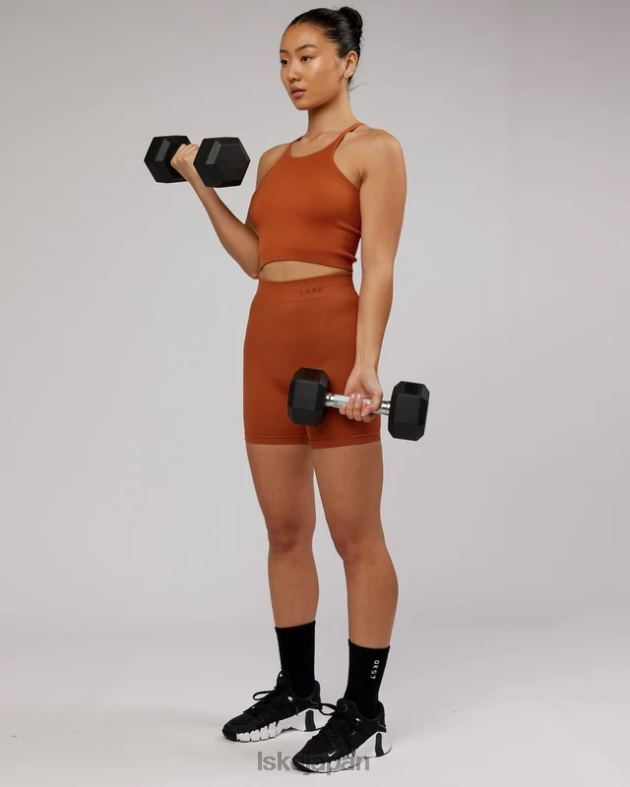 ミニマルシームレスクロップリブタンク - オーバーン LSKD 女性 衣服 082HP202