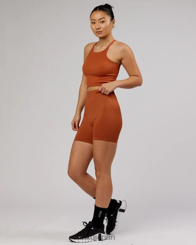 ミニマルシームレスクロップリブタンク - オーバーン LSKD 女性 衣服 082HP202