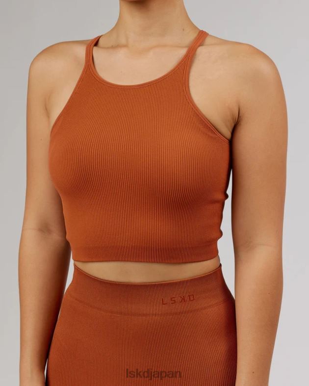 ミニマルシームレスクロップリブタンク - オーバーン LSKD 女性 衣服 082HP202