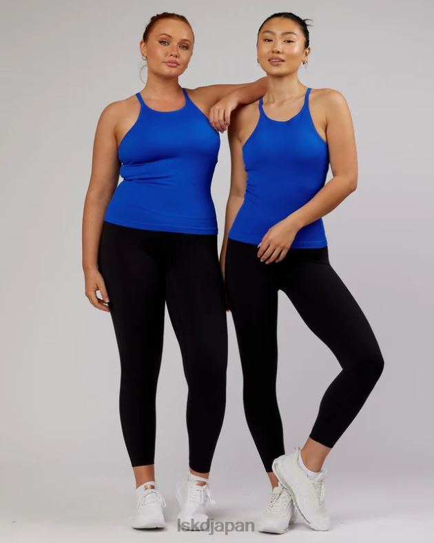 最小限のシームレスなリブタンク - 強いブルー LSKD 女性 衣服 082HP211