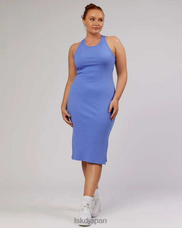 エラ リブタンクドレス - コーンフラワーブルー LSKD 女性 衣服 082HP501