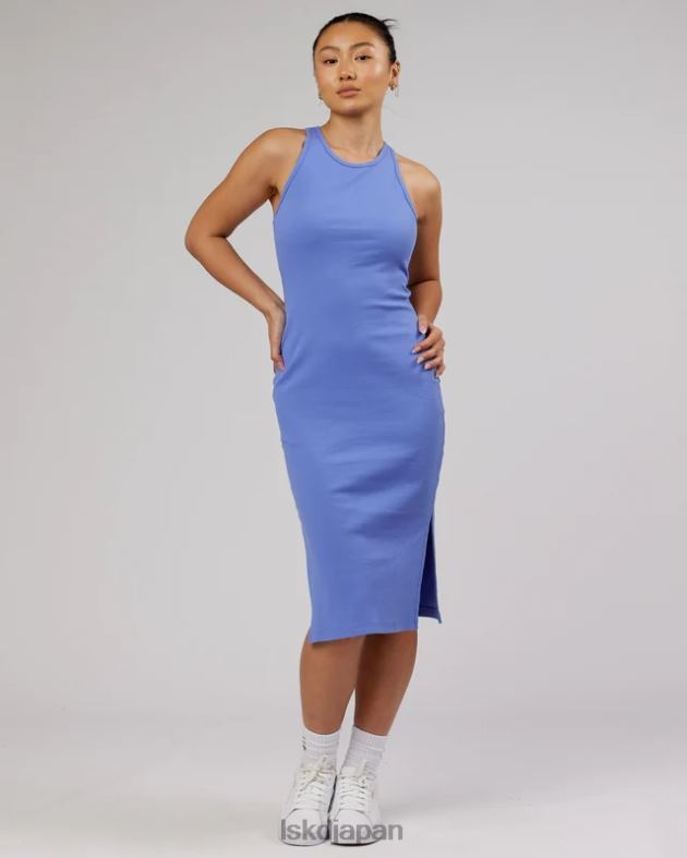 エラ リブタンクドレス - コーンフラワーブルー LSKD 女性 衣服 082HP501