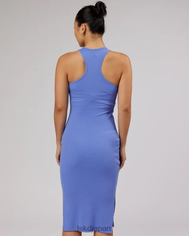 エラ リブタンクドレス - コーンフラワーブルー LSKD 女性 衣服 082HP501