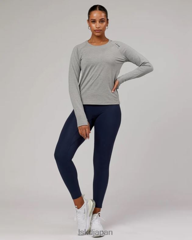 パフォーム ヴェイパーフロクス LS ティー - LT グレー マール LSKD 女性 衣服 082HP281