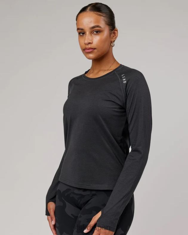 パフォーム ヴェイパーフロクス LS Tシャツ - ブラックメール LSKD 女性 衣服 082HP283