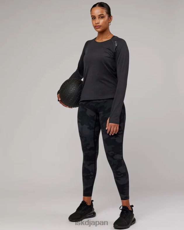 パフォーム ヴェイパーフロクス LS Tシャツ - ブラックメール LSKD 女性 衣服 082HP283