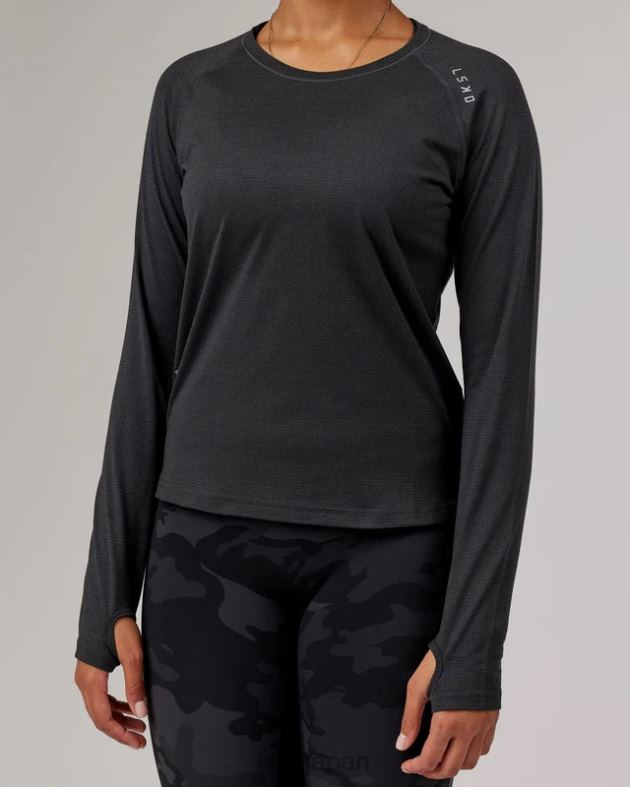 パフォーム ヴェイパーフロクス LS Tシャツ - ブラックメール LSKD 女性 衣服 082HP283