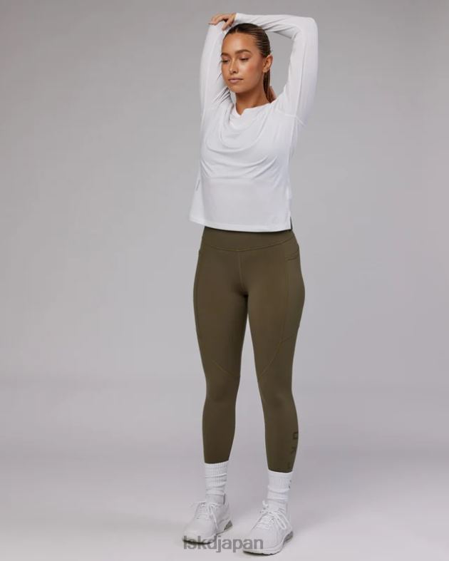 パフォーム ヴェイパーフロクス LS Tシャツ - ホワイトメール LSKD 女性 衣服 082HP285