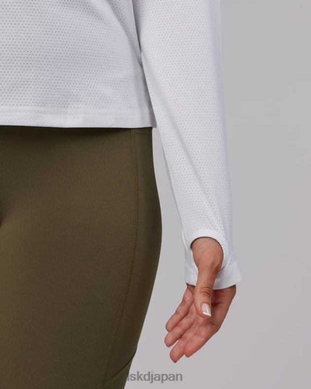 パフォーム ヴェイパーフロクス LS Tシャツ - ホワイトメール LSKD 女性 衣服 082HP285