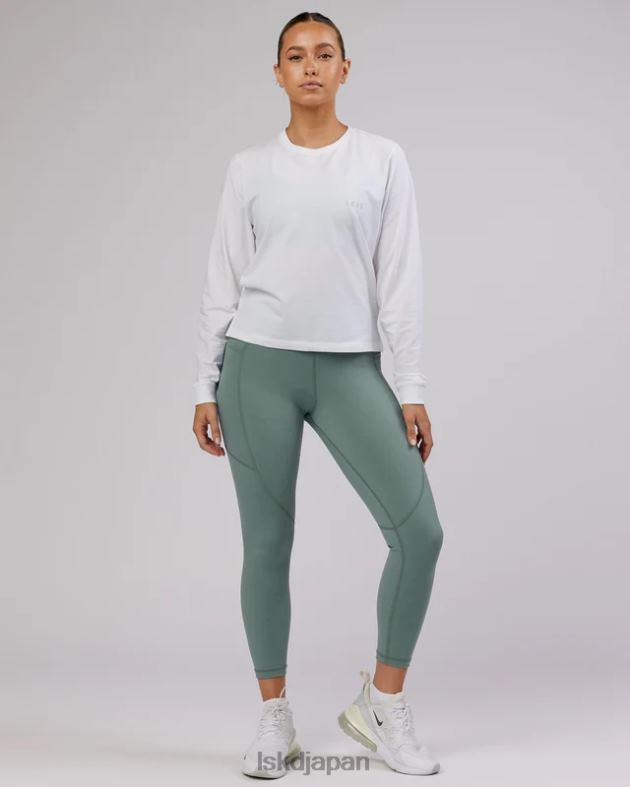 デラックス ピマフレックス LS T シャツ - ホワイト LSKD 女性 衣服 082HP291