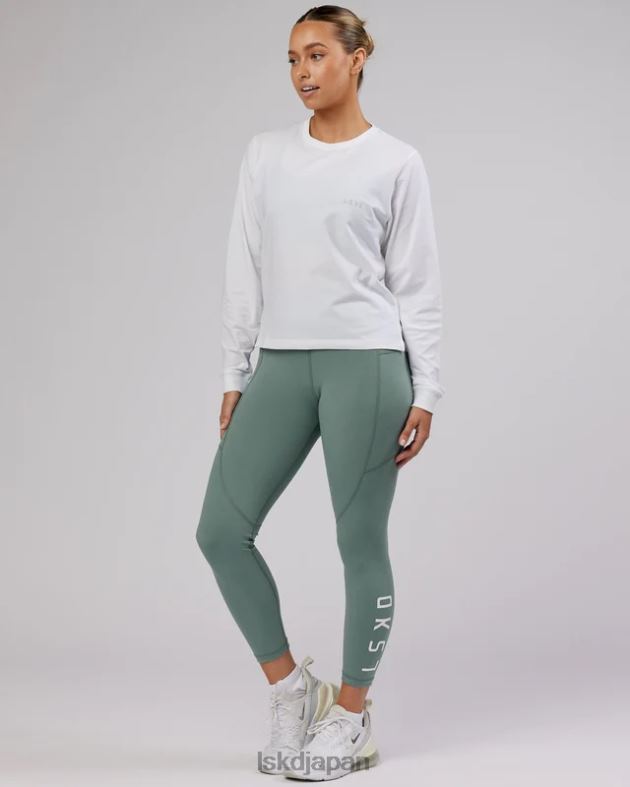 デラックス ピマフレックス LS T シャツ - ホワイト LSKD 女性 衣服 082HP291