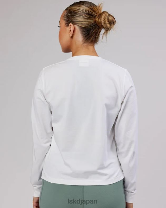 デラックス ピマフレックス LS T シャツ - ホワイト LSKD 女性 衣服 082HP291