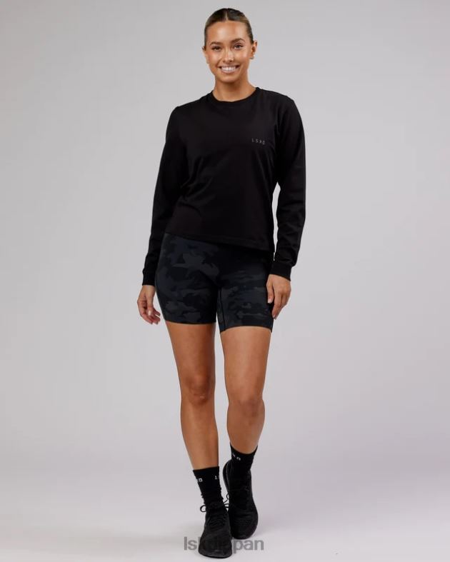 デラックス ピマフレックス LS T シャツ - ブラック LSKD 女性 衣服 082HP301