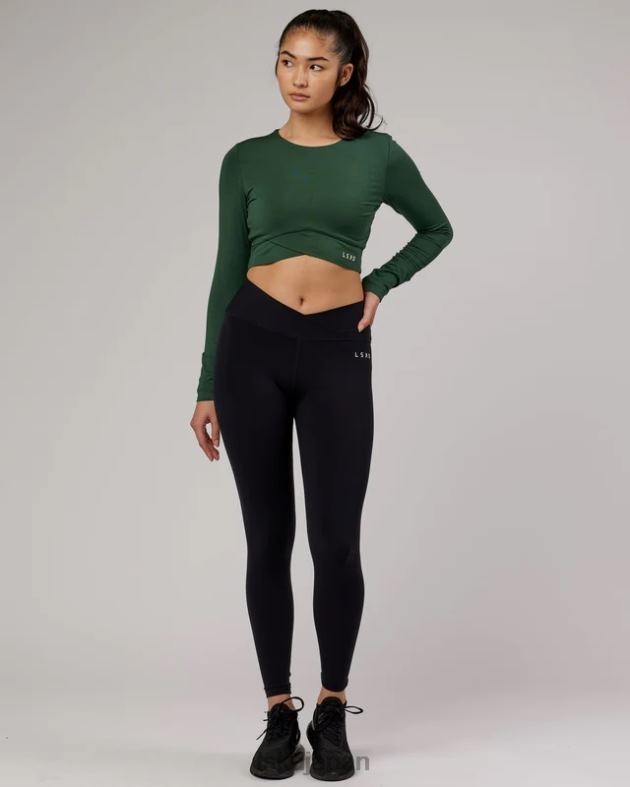 ラップされた LS T シャツ - 松葉 LSKD 女性 衣服 082HP333