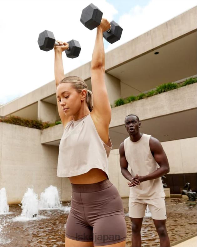 Speedway FLXコットン クロップドタンク - トープ LSKD 女性 衣服 082HP181