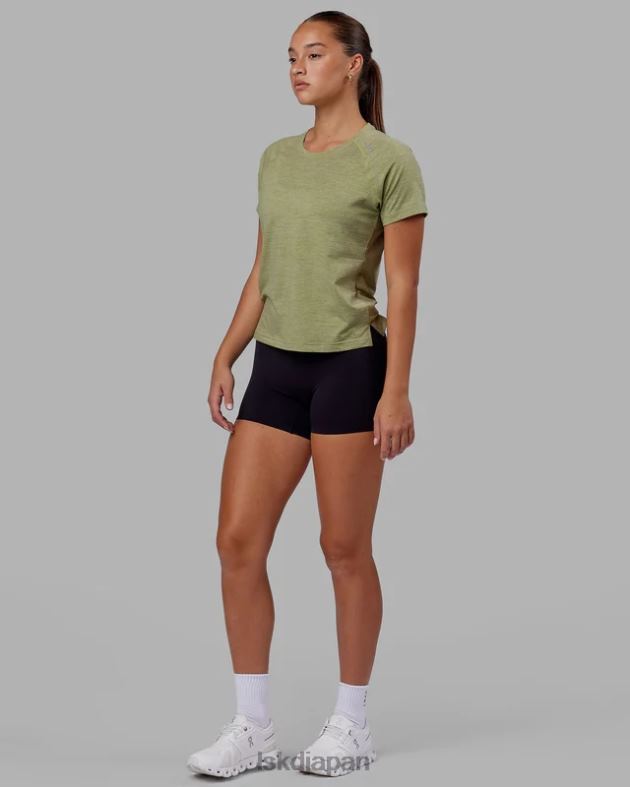 パフォーム ヴェイパーフレックス T シャツ - モス ストーン マール LSKD 女性 衣服 082HP220