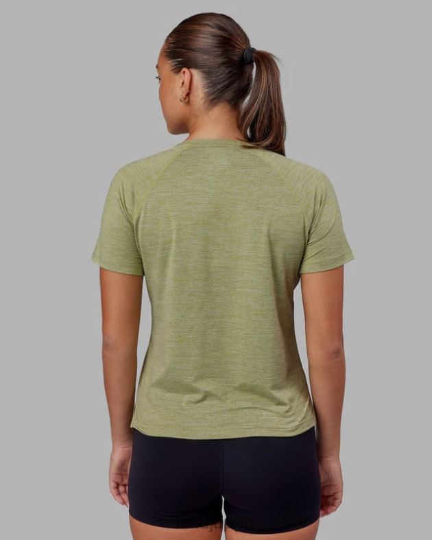 パフォーム ヴェイパーフレックス T シャツ - モス ストーン マール LSKD 女性 衣服 082HP220