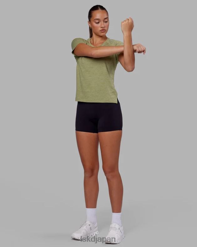 パフォーム ヴェイパーフレックス T シャツ - モス ストーン マール LSKD 女性 衣服 082HP220