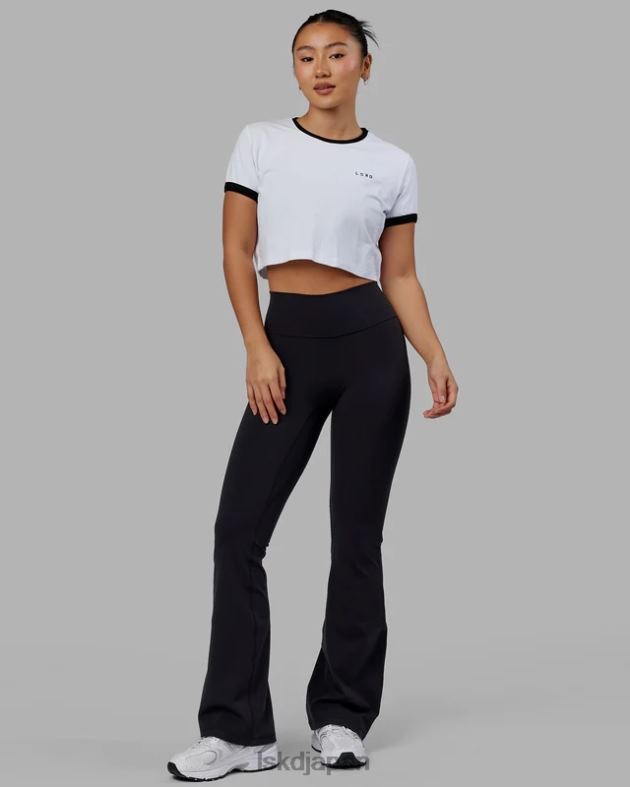 エクセル リンガー T シャツ - ホワイトブラック LSKD 女性 衣服 082HP242