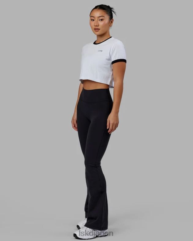 エクセル リンガー T シャツ - ホワイトブラック LSKD 女性 衣服 082HP242