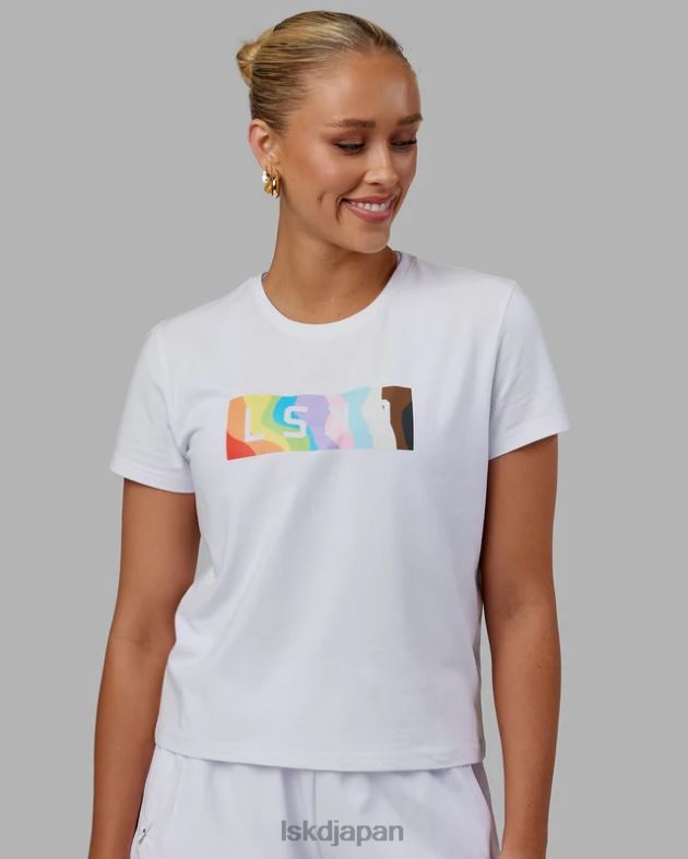 一緒にTシャツ - プライドホワイト LSKD 女性 衣服 082HP251