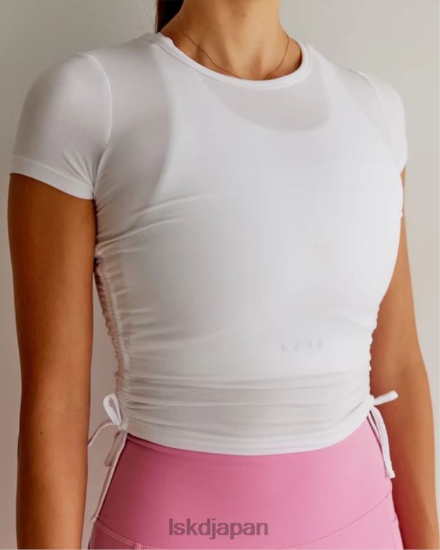 キックオンクロップドTシャツ - ホワイト LSKD 女性 衣服 082HP266