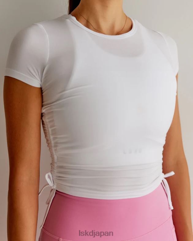 キックオンクロップドTシャツ - ホワイト LSKD 女性 衣服 082HP266