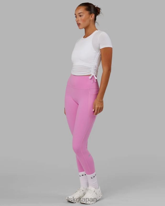 キックオンクロップドTシャツ - ホワイト LSKD 女性 衣服 082HP266