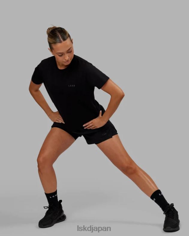 デラックス ピマフレックス T シャツ - ブラック LSKD 女性 衣服 082HP293